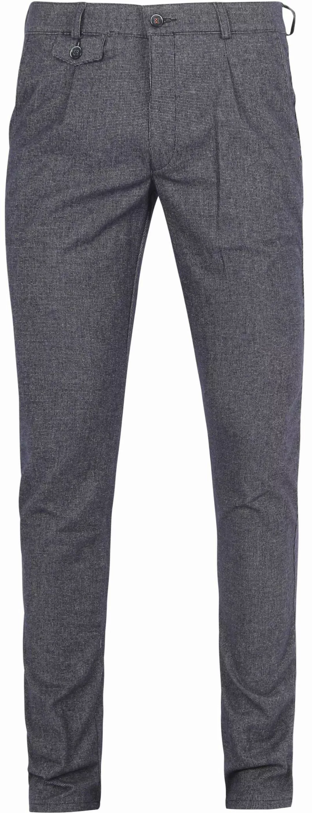 Suitable Chino Pico Pleat Navy - Größe 46 günstig online kaufen