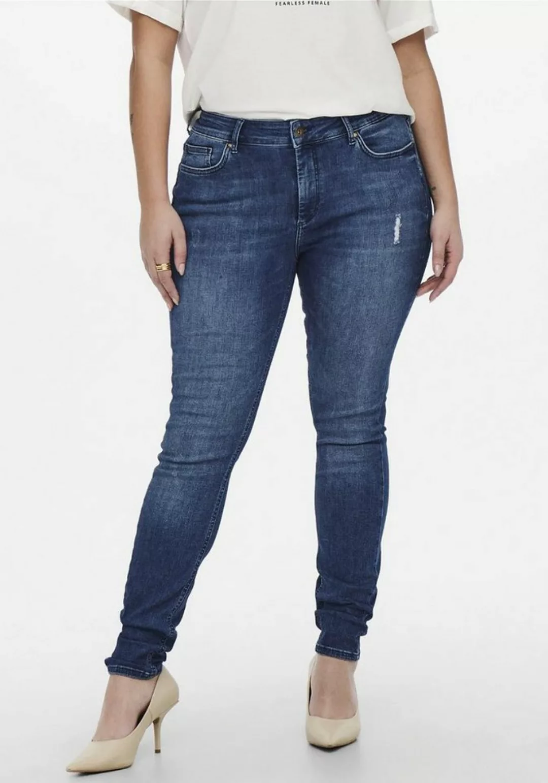 ONLY CARMAKOMA Skinny-fit-Jeans CARWILLY REG SKINNY JEANS DNM REA günstig online kaufen