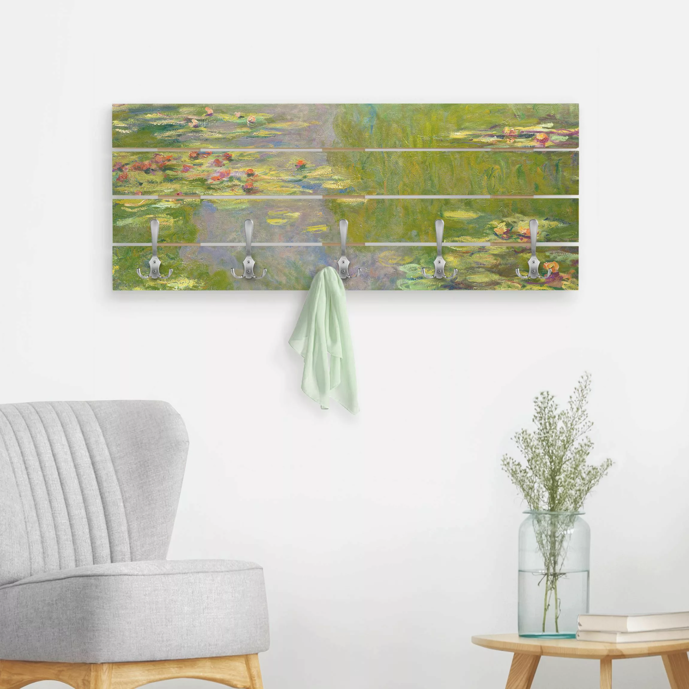 Wandgarderobe Claude Monet - Grüne Seerosen günstig online kaufen