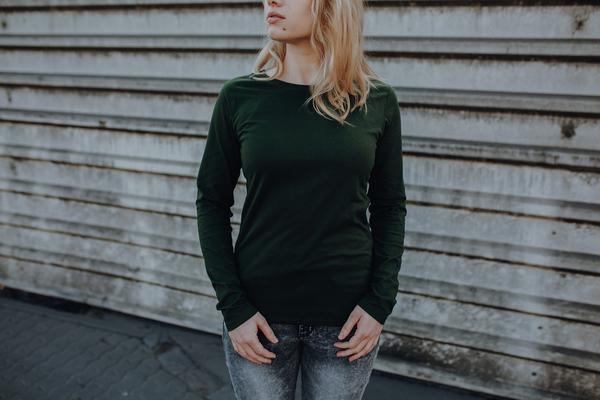 Ladies Longsleeve T-shirt Aus Bio-baumwolle günstig online kaufen