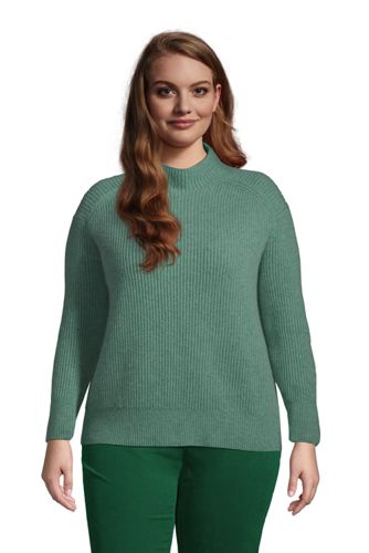 Relaxter Stehkragen-Pullover aus Kaschmir in großen Größen, Damen, Größe: 4 günstig online kaufen