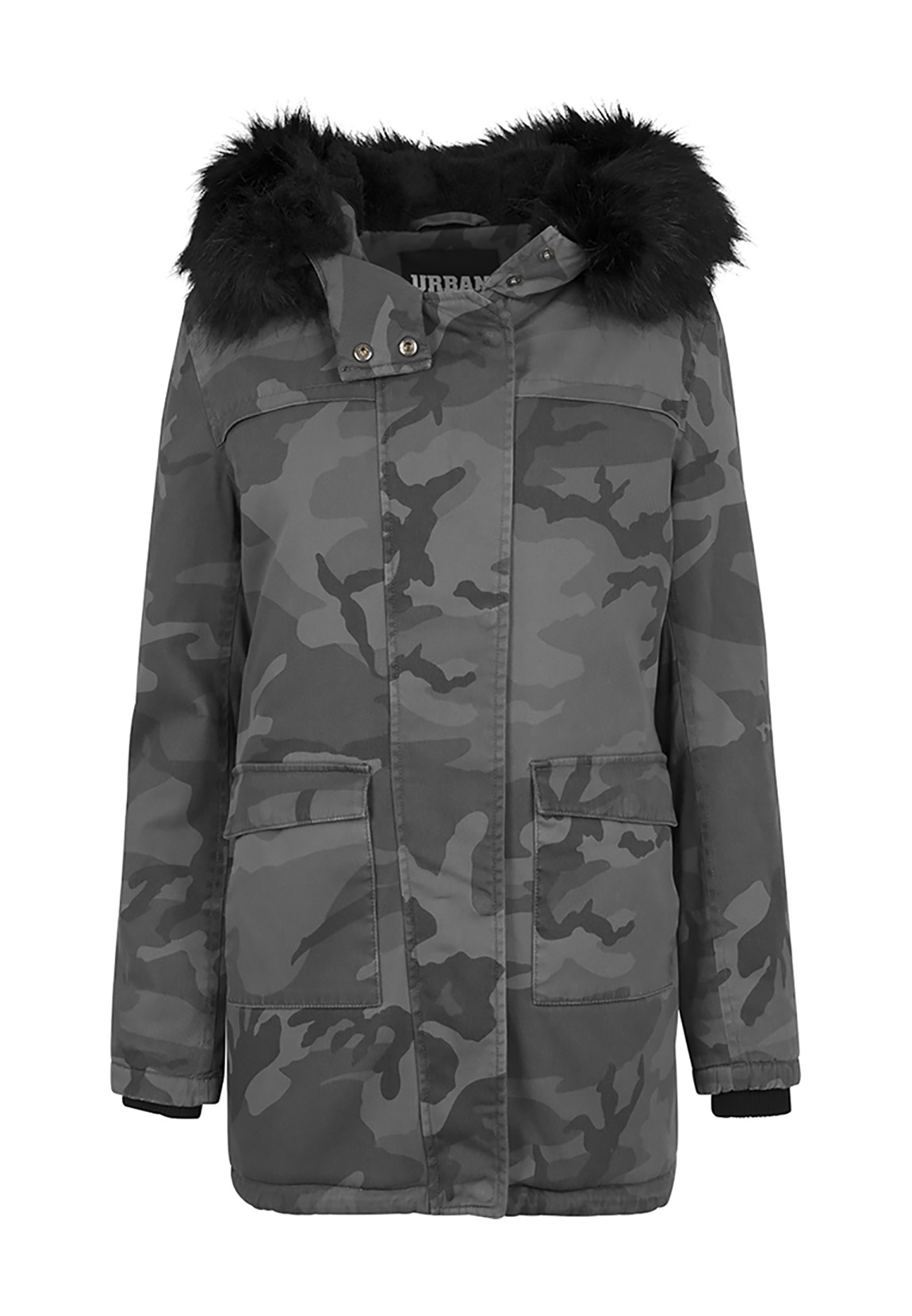 URBAN CLASSICS Parka "Urban Classics Damen Ladies Overdyed Camo Parka", (1 günstig online kaufen