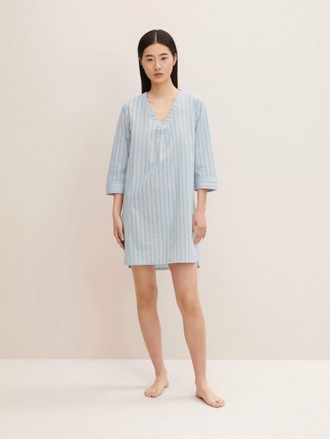 TOM TAILOR Pyjamaoberteil Gestreiftes Nachthemd günstig online kaufen