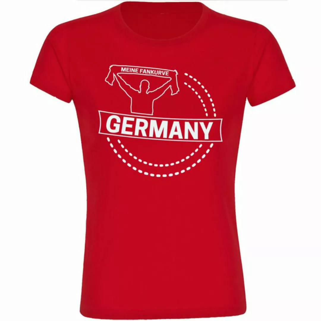 multifanshop T-Shirt Damen Germany - Meine Fankurve - Frauen günstig online kaufen