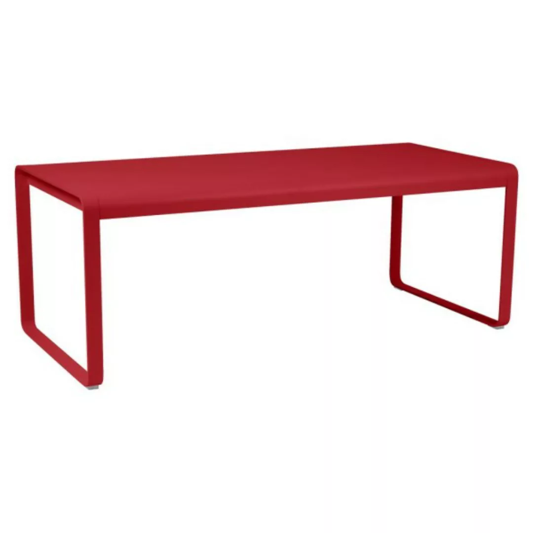 Bellevie Tisch 196 x 90cm Outdoor Mohnrot günstig online kaufen