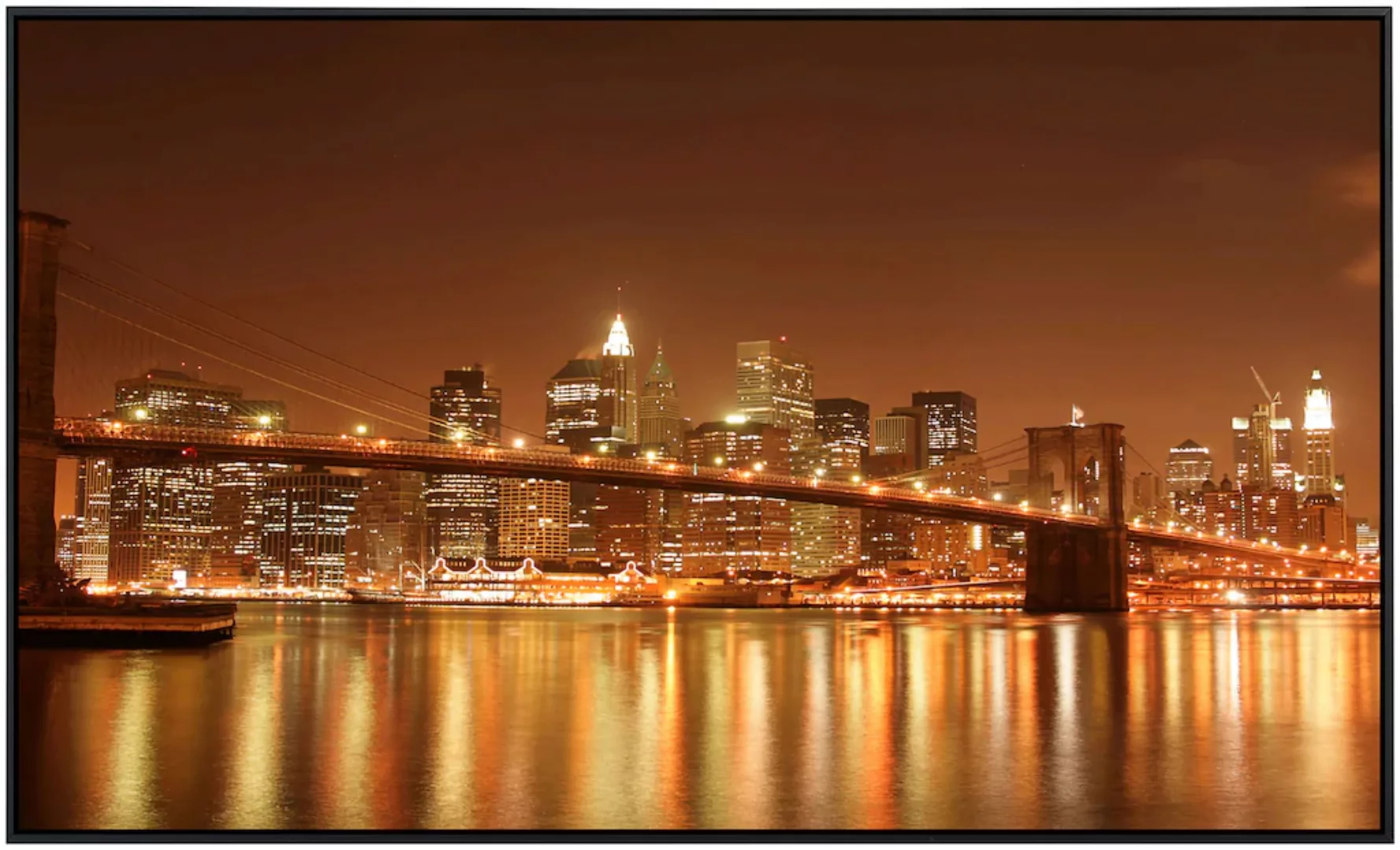 Papermoon Infrarotheizung »Brooklyn Bridge bei Nacht« günstig online kaufen