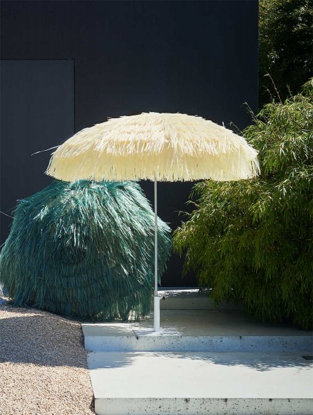 Jan Kurtz - Hawaii Sonnenschirm Ø 200cm - natur/Polyester/mit Knickgelenk/S günstig online kaufen