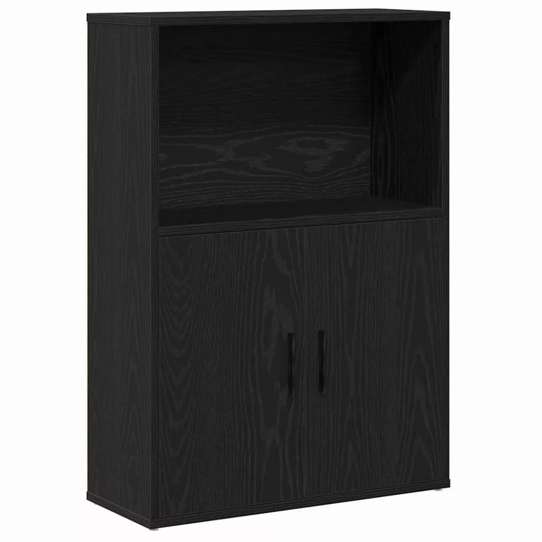 vidaXL Bücherregal Bücherregal Schwarz Eichen-Optik 60x24x85 günstig online kaufen