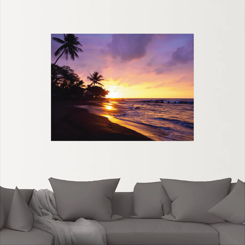 Artland Wandbild »Tropischer Strand«, Sonnenaufgang & -untergang, (1 St.), günstig online kaufen