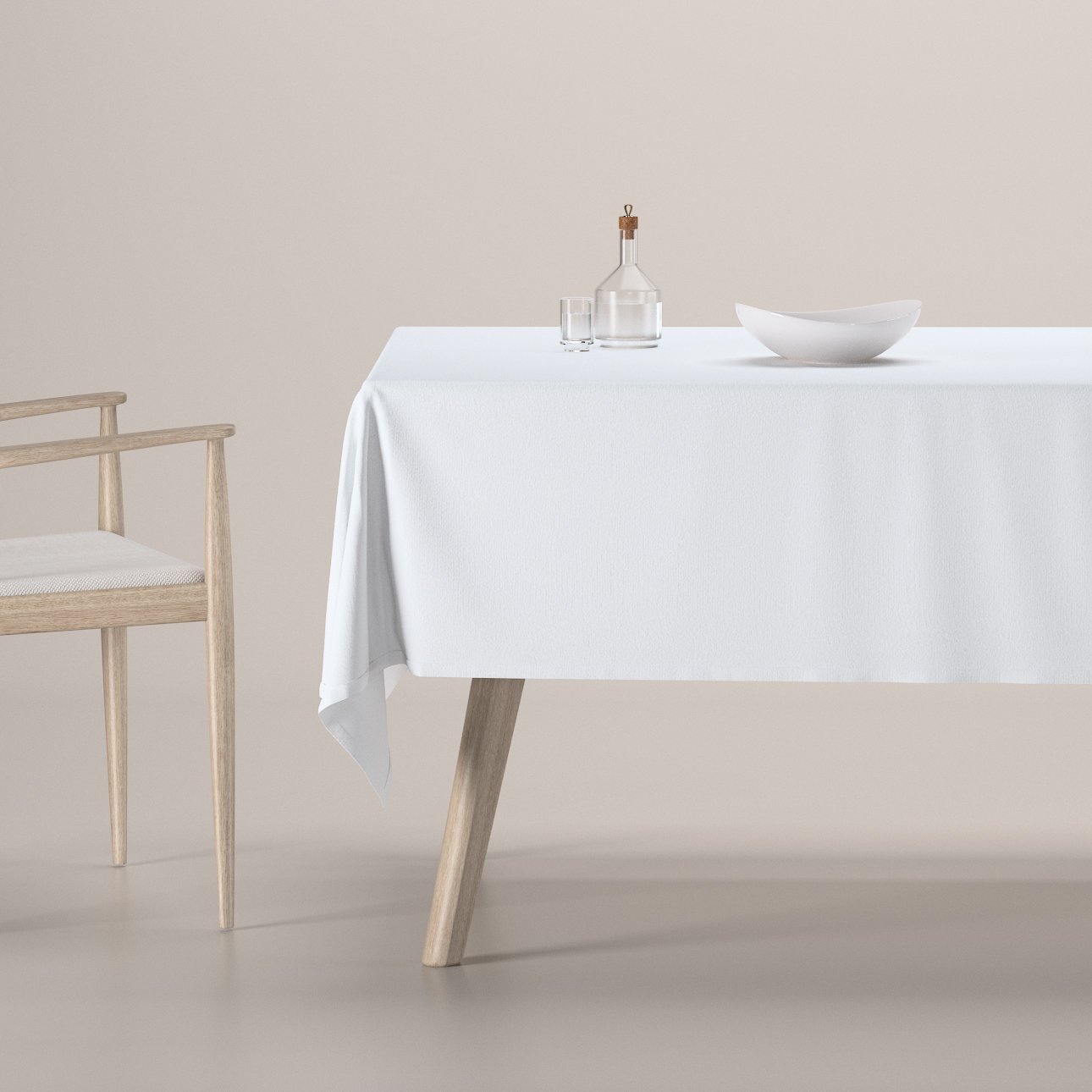 Rechteckige Tischdecke, weiß, Crema (182-65) günstig online kaufen