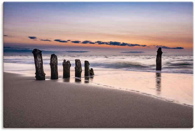 Artland Wandbild "Buhne an der Küste der Ostsee", Strand, (1 St.), als Alub günstig online kaufen