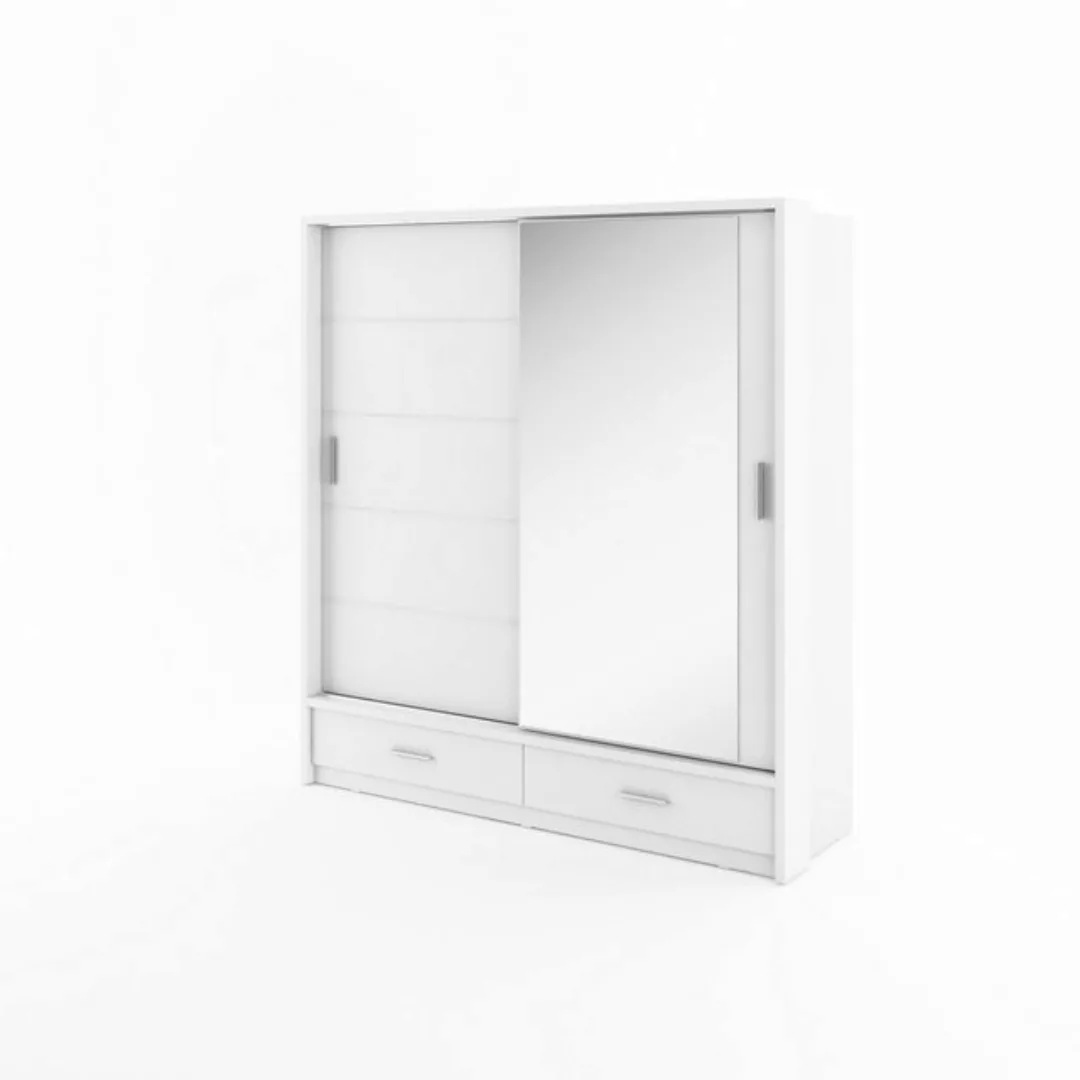 Compleo Kleiderschrank ARTI 05 mit 2 Schubladen, mit Spiegel, Schwebetürens günstig online kaufen