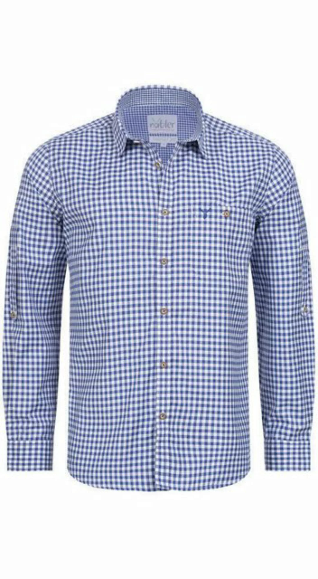 Nübler Trachtenhemd Trachtenhemd Langarm Sepp in Blau von Nübler günstig online kaufen