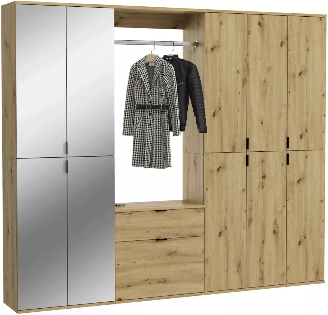 INOSIGN Garderoben-Set "Trondheim, Breite 213 cm, 6-teilig, bestehend aus:" günstig online kaufen