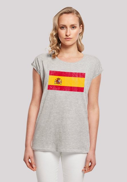 F4NT4STIC T-Shirt "Spain Spanien Flagge distressed", Print günstig online kaufen