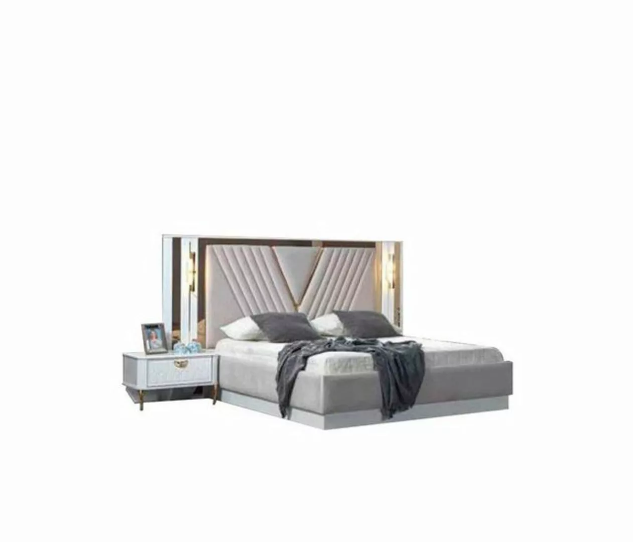 JVmoebel Bett Bett Doppelbett Betten Möbel Einrichtung Schlafzimmer Möbel D günstig online kaufen