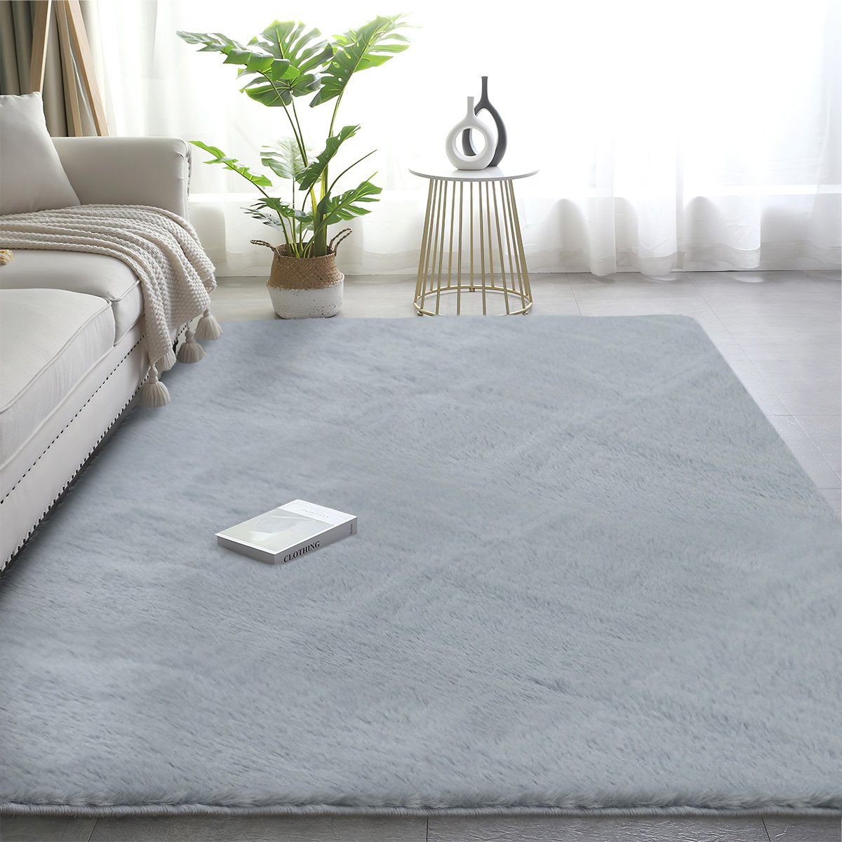 Simloveve Fellteppich Kunstfell teppich, rechteckig - günstig online kaufen