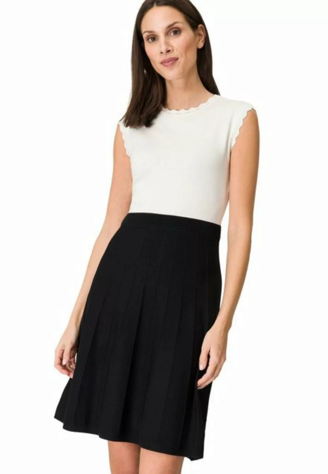 Zero Sommerkleid zero Kleid, WhiteBlack günstig online kaufen