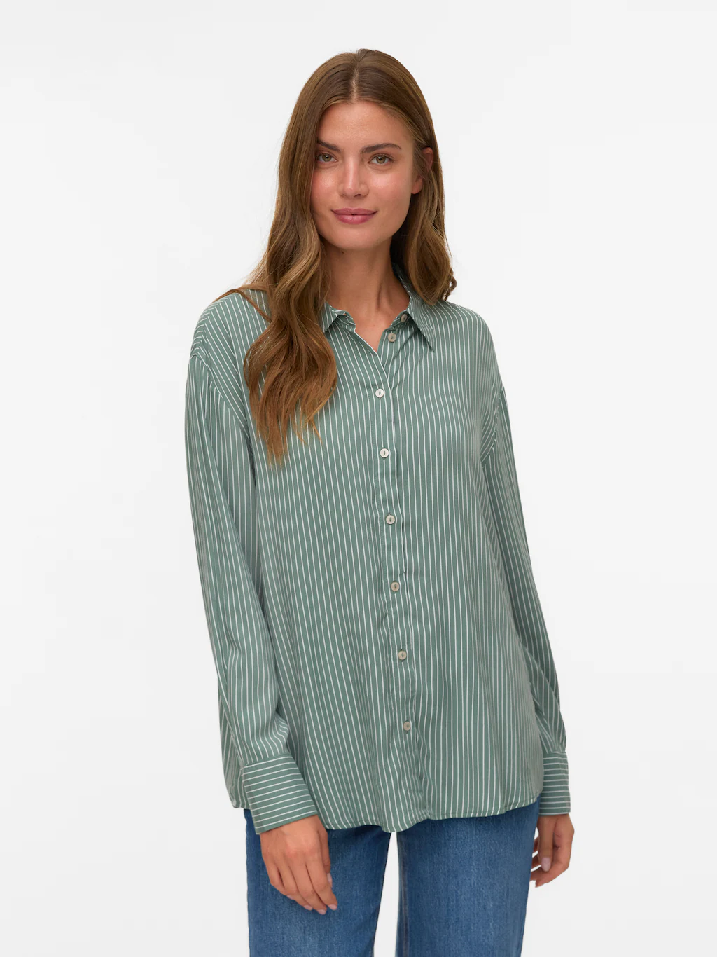 Vero Moda Langarmbluse "VMALICE LS SHIRT WVN GA NOOS" günstig online kaufen