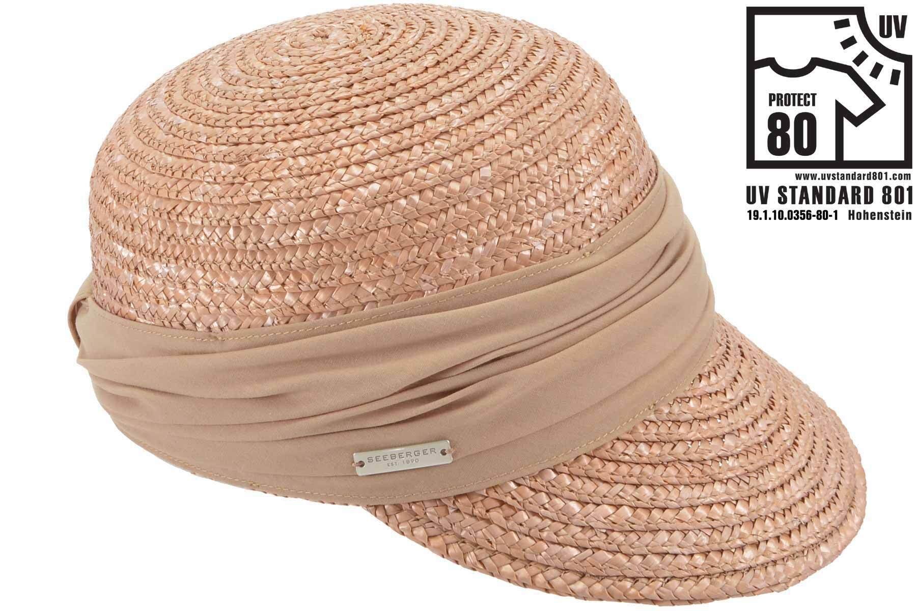 Seeberger Strohhut elegante Strohborten Cap mit günstig online kaufen
