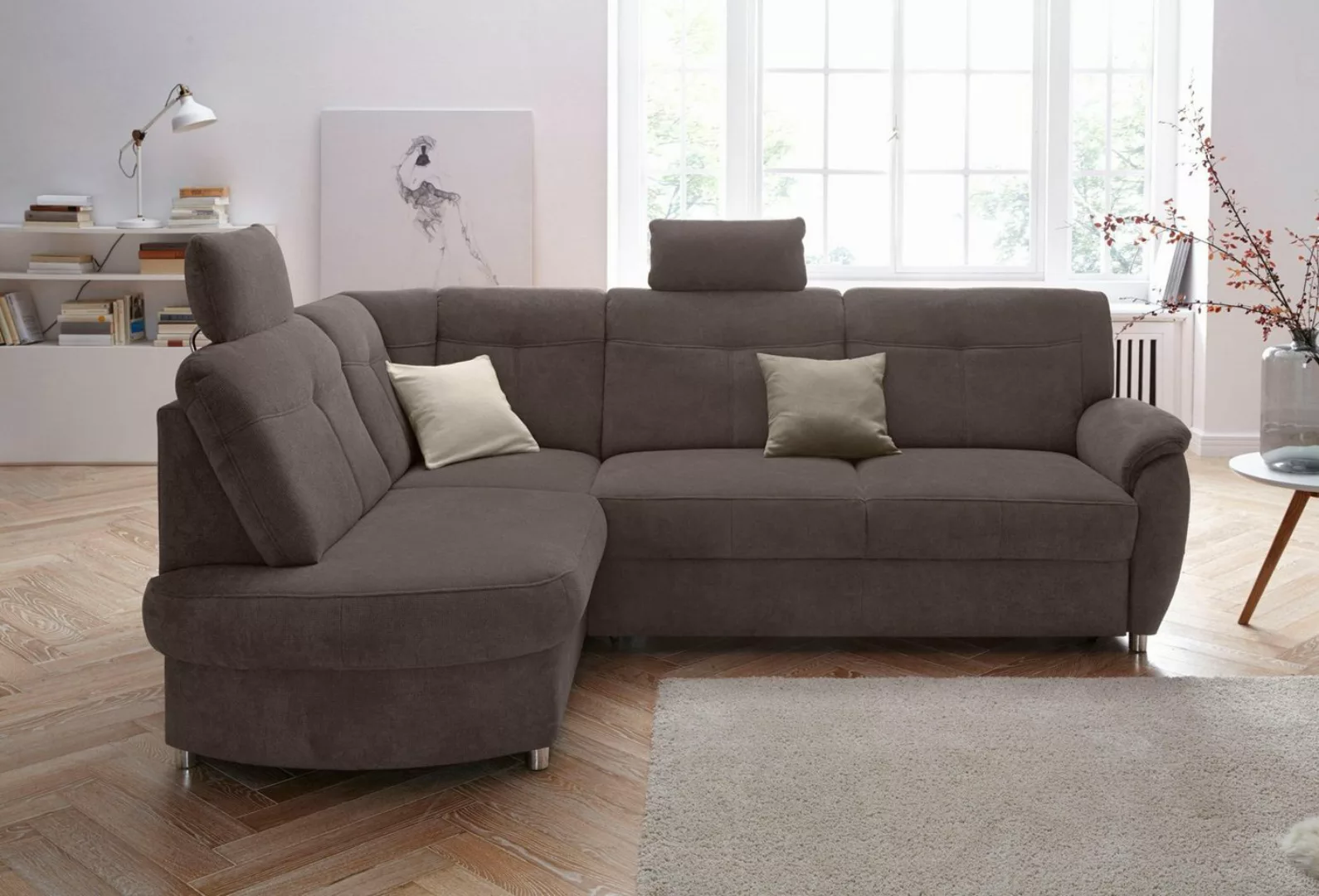 sit&more Ecksofa Pandora L-Form, wahlweise mit Bettfunktion und Bettkasten günstig online kaufen