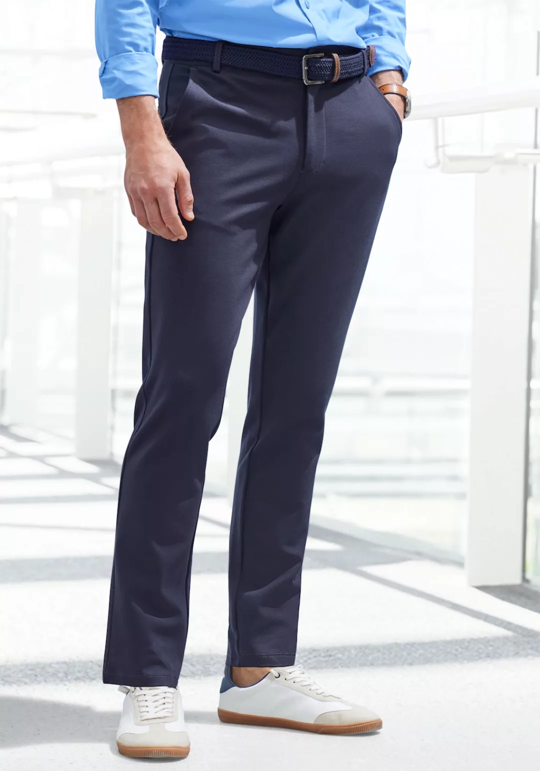 John Devin Stretch-Hose regular-fit bequeme Hose aus elastischer Qualität günstig online kaufen