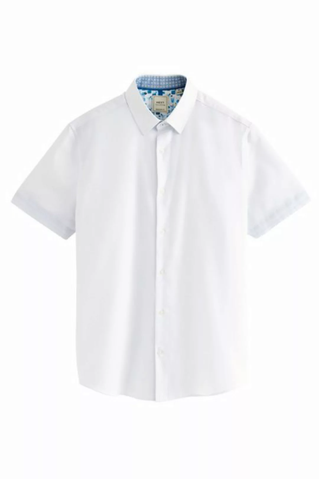 Next Kurzarmhemd Kurzärmeliges Hemd im Regular Fit mit Besatz (1-tlg) günstig online kaufen