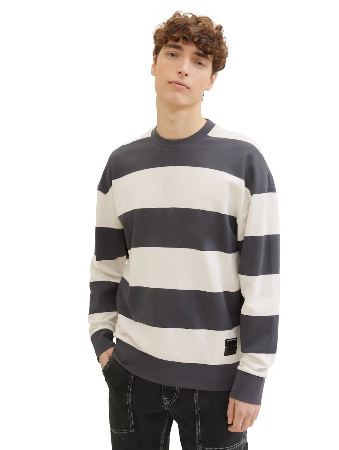 TOM TAILOR Denim Sweatshirt mit Colorblocking günstig online kaufen