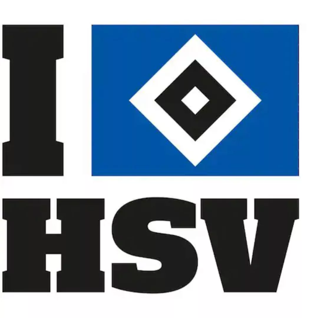 Wall-Art Wandtattoo »I love HSV Hamburger«, (1 St.), selbstklebend, entfern günstig online kaufen