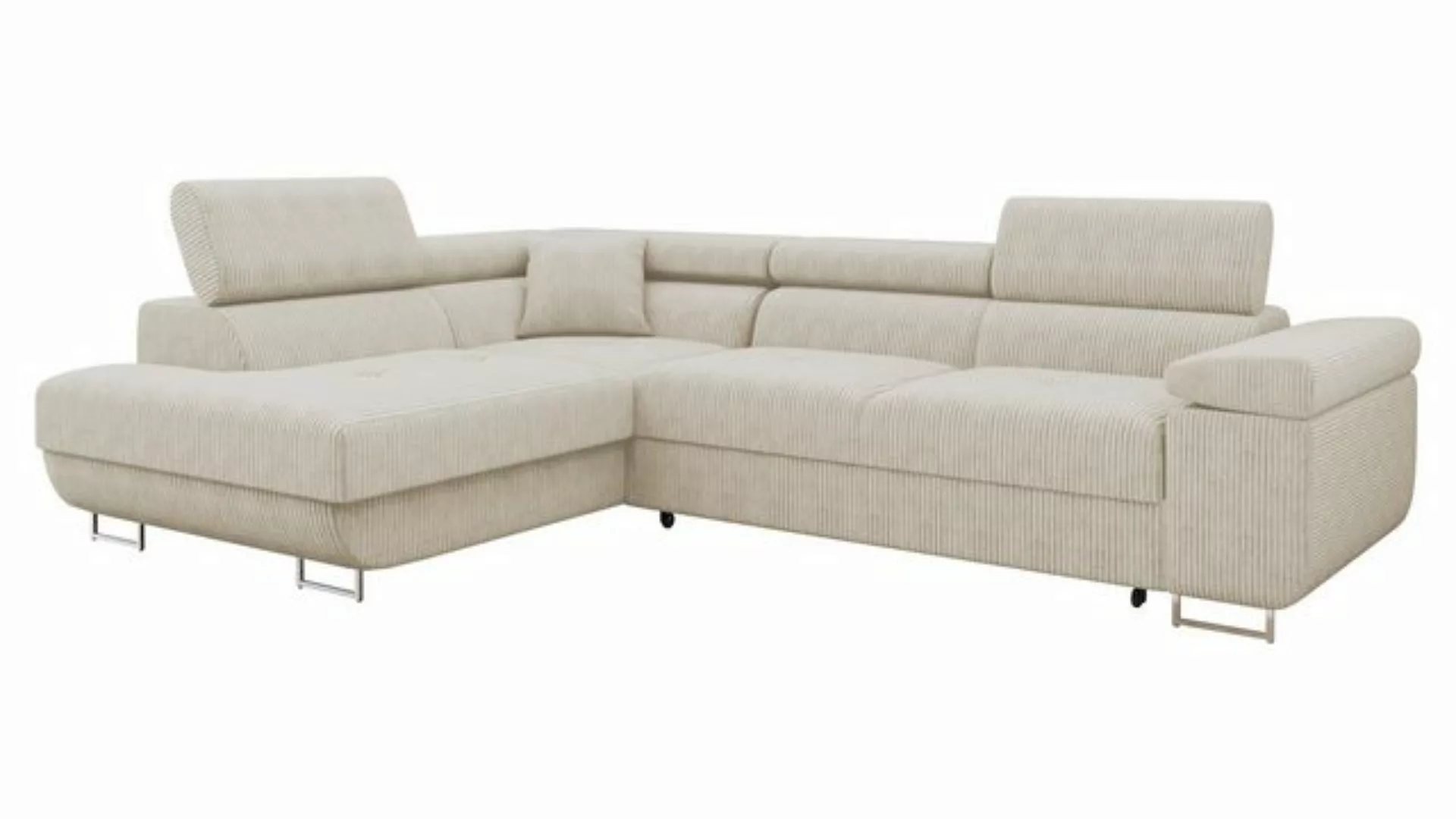 MIRJAN24 Ecksofa Torezio Cord, mit Bettkasten und Schlaffunktion, Einstellb günstig online kaufen