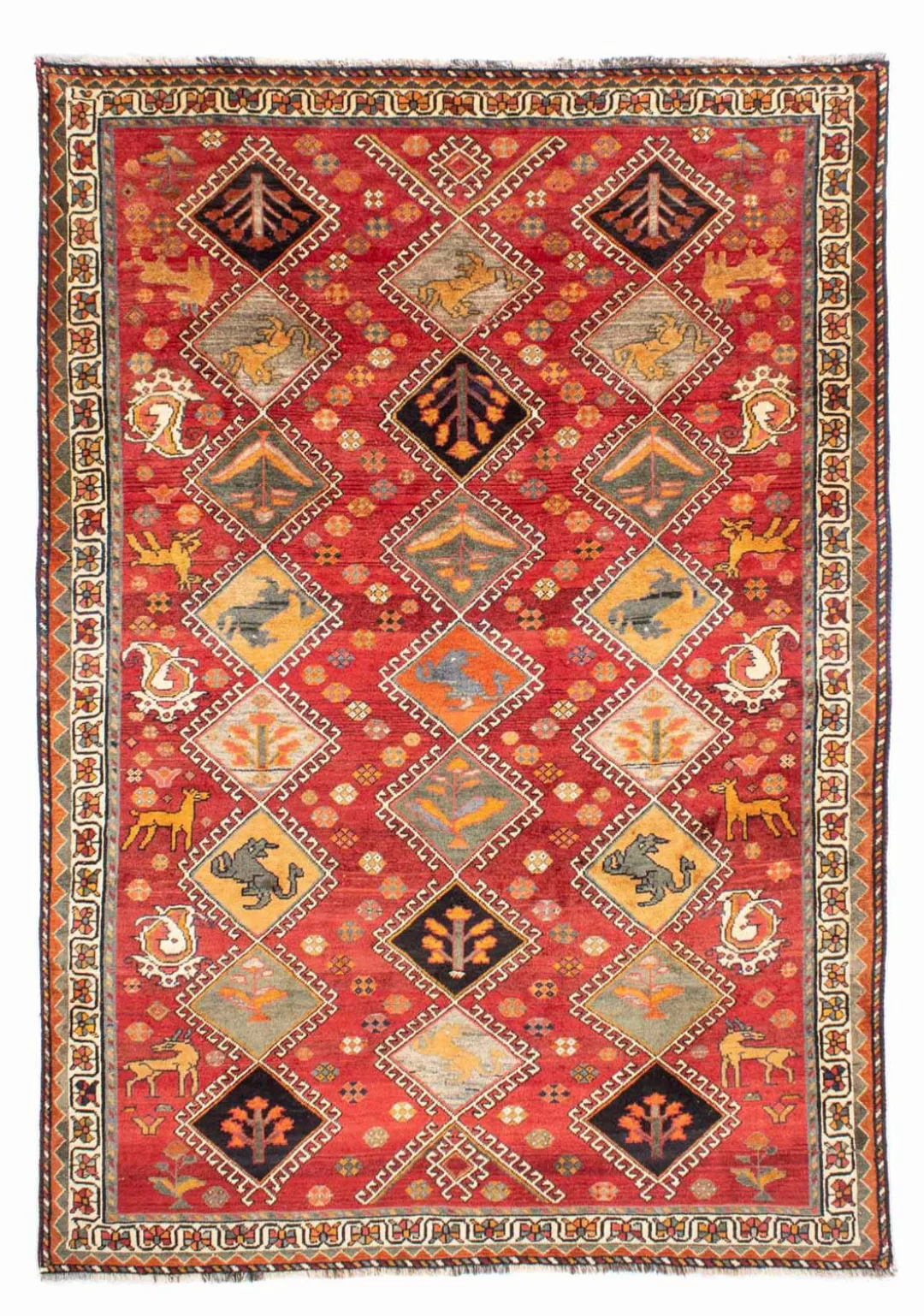 morgenland Wollteppich »Shiraz Nomadisch Rosso 289 x 205 cm«, rechteckig, 1 günstig online kaufen