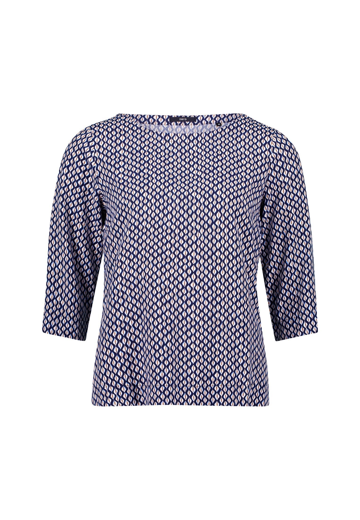 Zero Schlupfbluse "zero Damen Schlupfbluse mit grafischem Print" günstig online kaufen