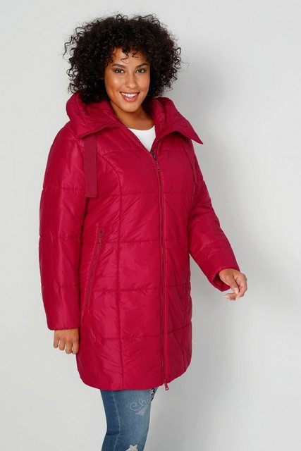 MIAMODA Steppjacke Steppjacke Kapuze 2-Wege-Zipper Langarm günstig online kaufen