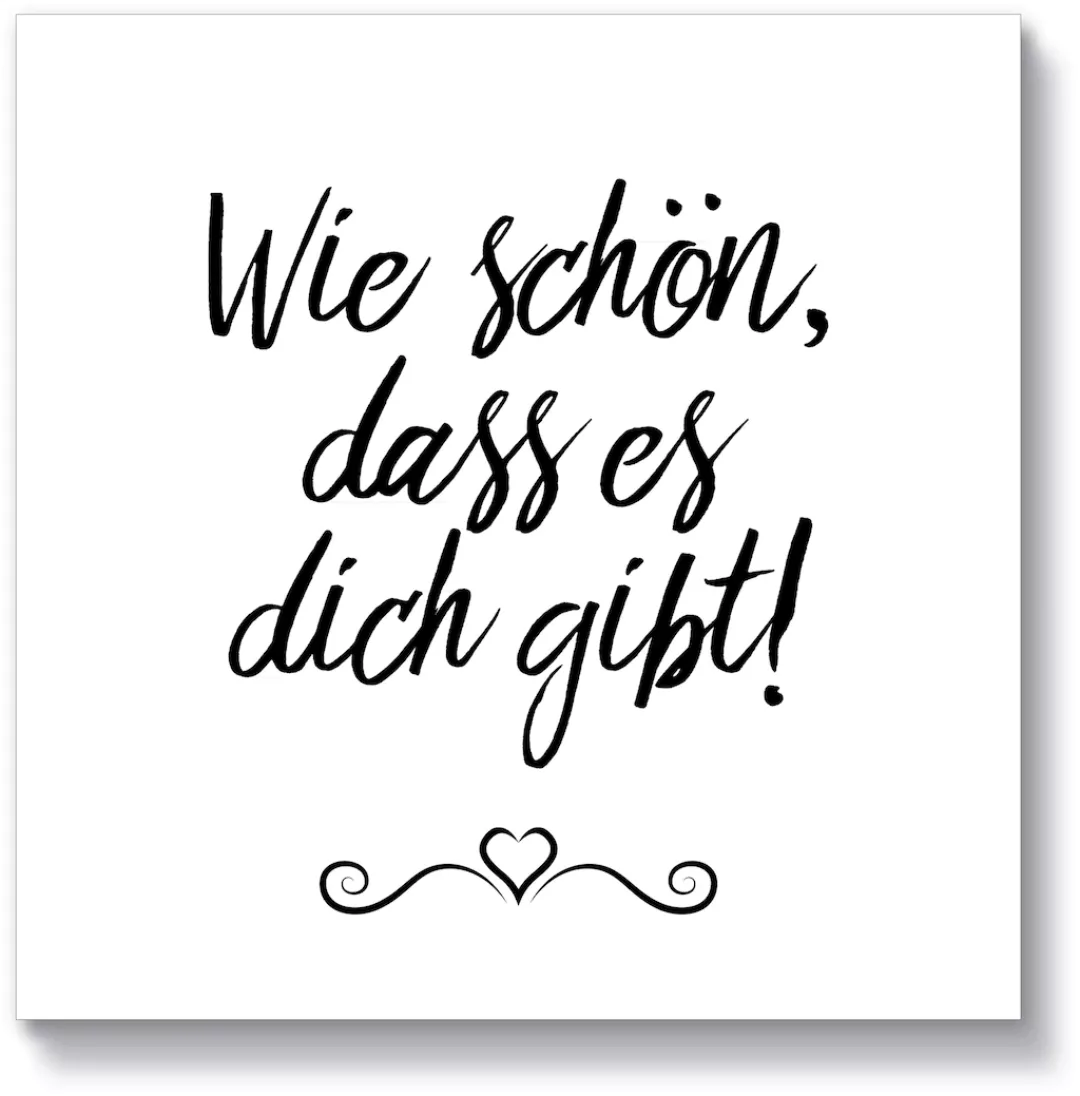 Artland Holzbild "Wie schön, dass es dich gibt", Sprüche & Texte, (1 St.) günstig online kaufen