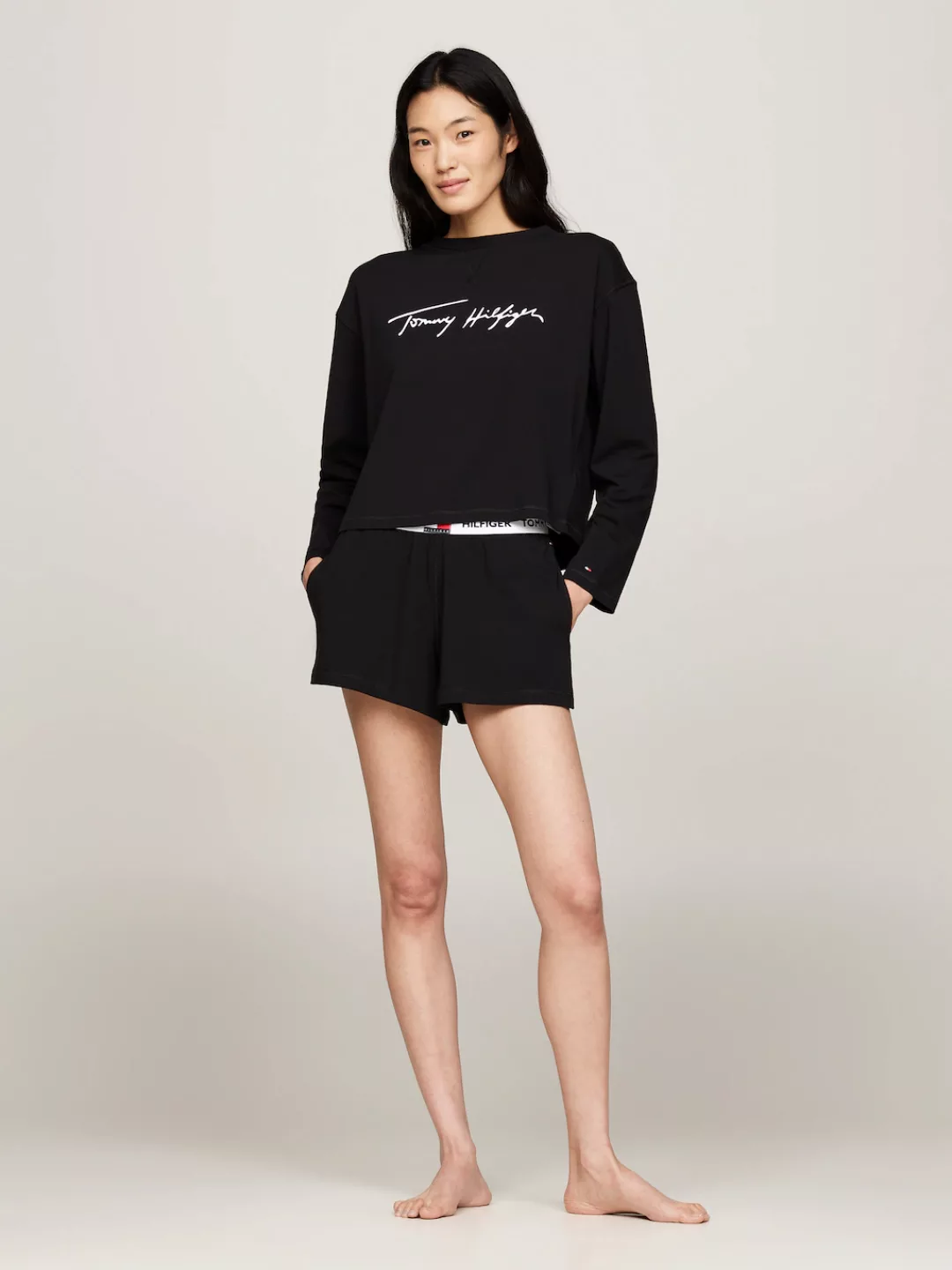 Tommy Hilfiger Underwear Pyjama "LS SHORT PJ SET (EXT.SIZE)", (Set, 2 tlg., günstig online kaufen