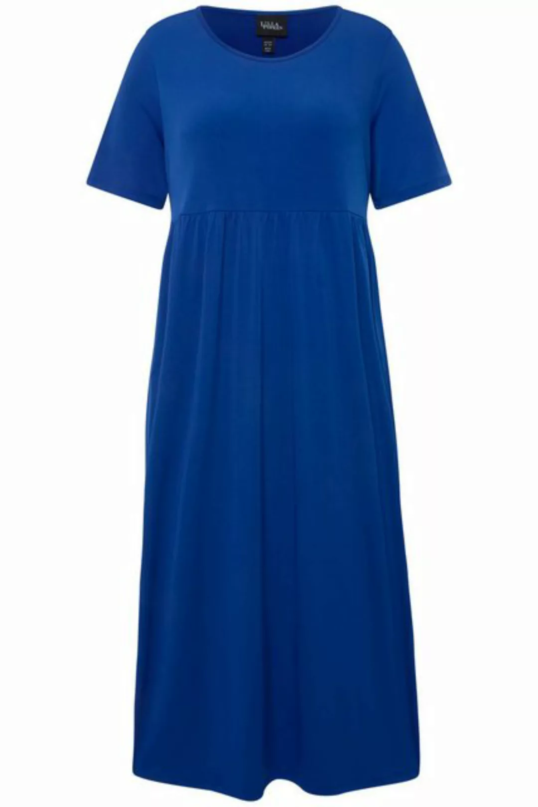 Ulla Popken Sommerkleid Jerseykleid Empirenaht Rundhals Halbarm Taschen günstig online kaufen