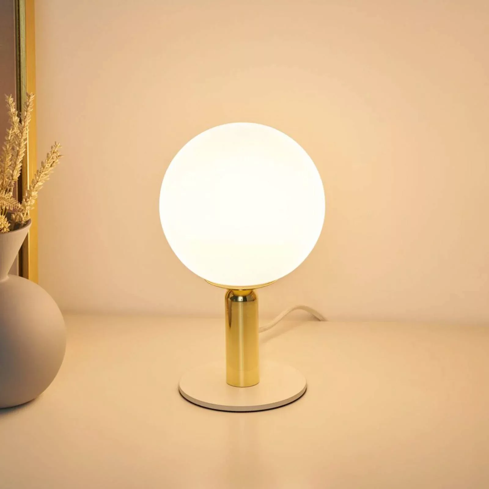 Pauleen Splendid Pearl Tischlampe mit Glaskugel günstig online kaufen