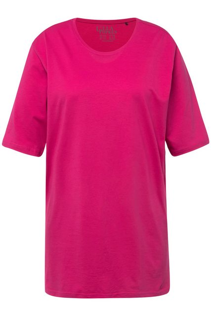 Ulla Popken Rundhalsshirt T-Shirt Rundhalsausschnitt Relaxed Halbarm günstig online kaufen