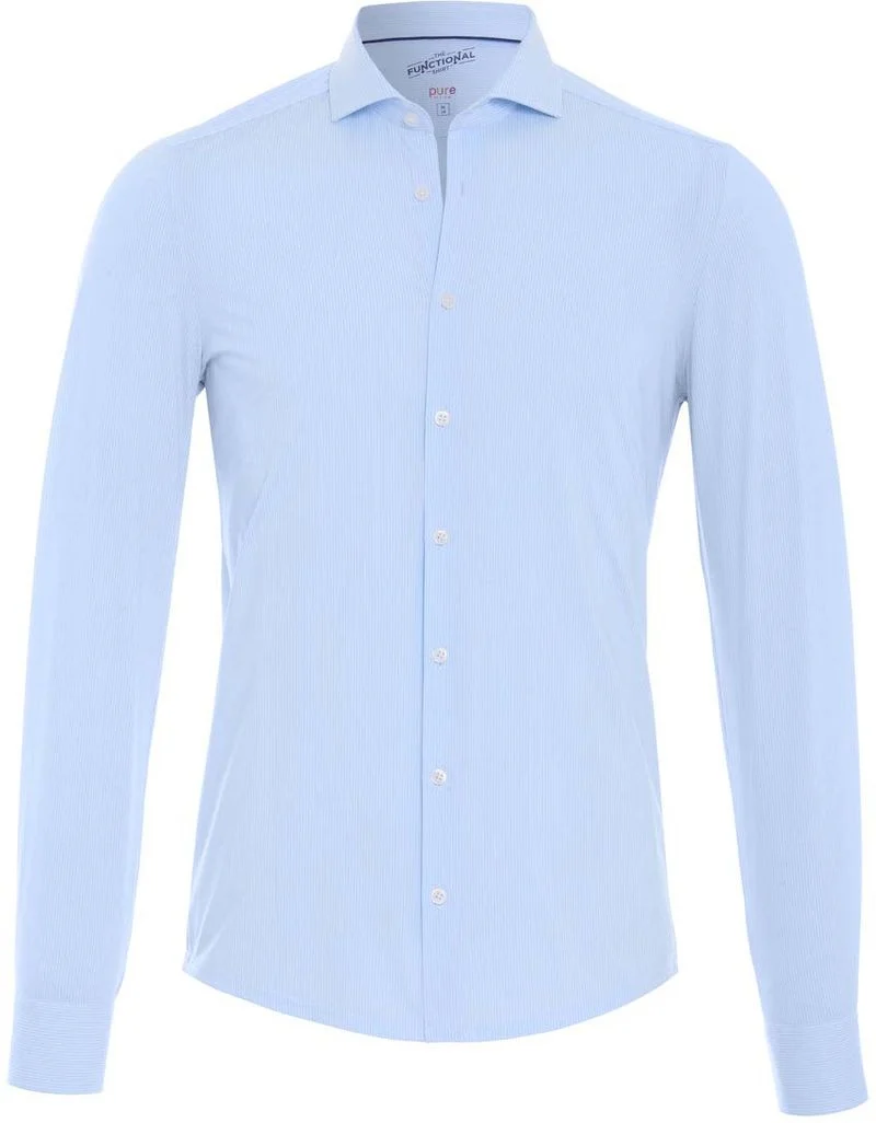 Pure H.Tico The Functional Shirt Streifen Blau - Größe 40 günstig online kaufen