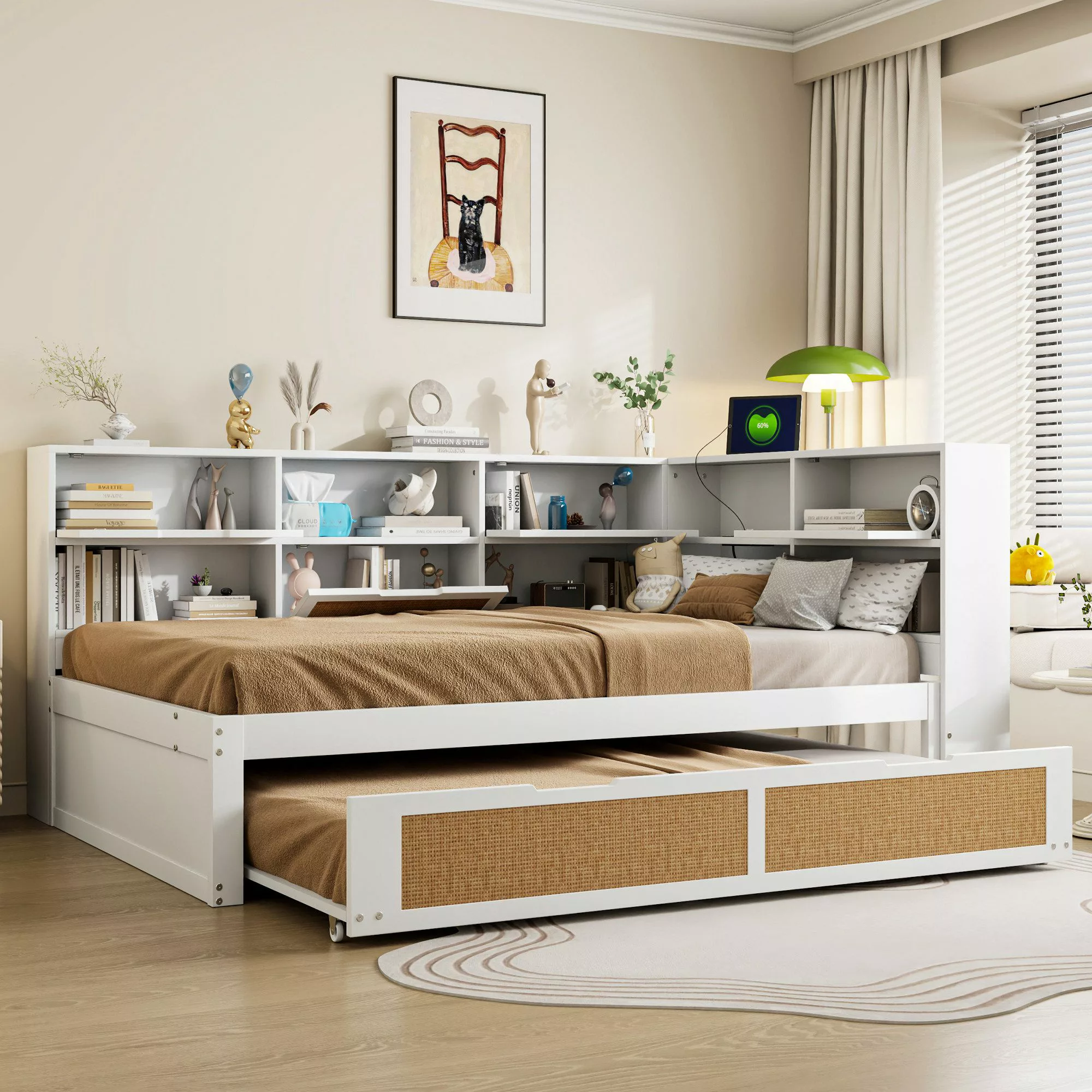 Flieks Holzbett, Daybett Kinderbett 140x200cm mit günstig online kaufen