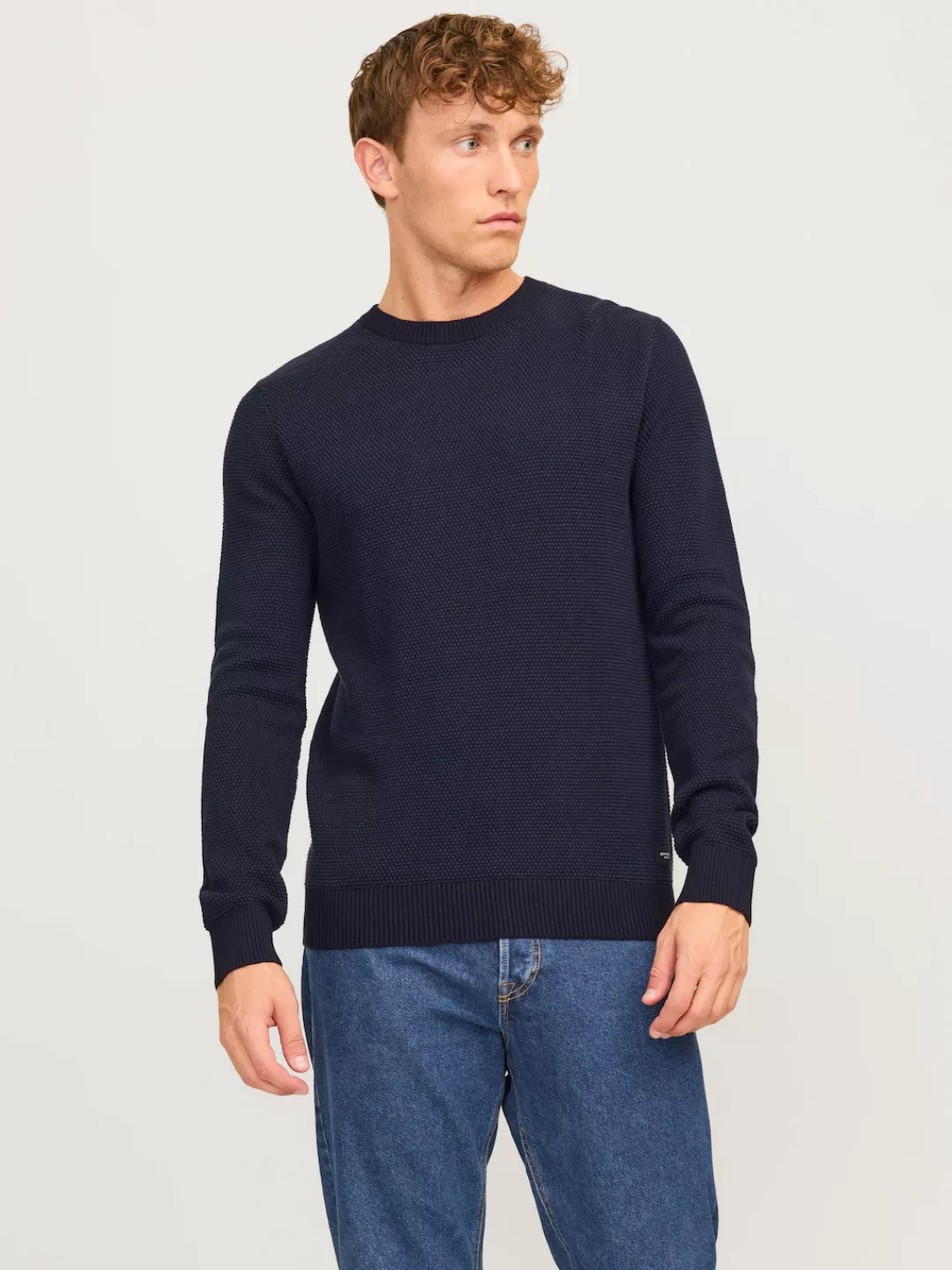 Jack & Jones Rundhalspullover JJEGlobe (1-tlg) günstig online kaufen