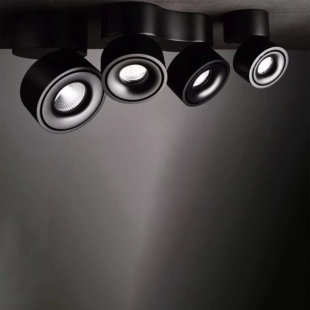 LED Deckenleuchte Uni II Double in Schwarz 2x 20W 2700lm günstig online kaufen