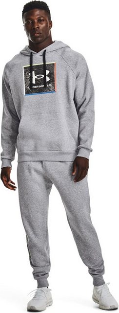 Under Armour® Hoodie UA RIVAL FLC GRAPHIC HOODIE 011 MOD GRAY LIGHT HEATHER günstig online kaufen