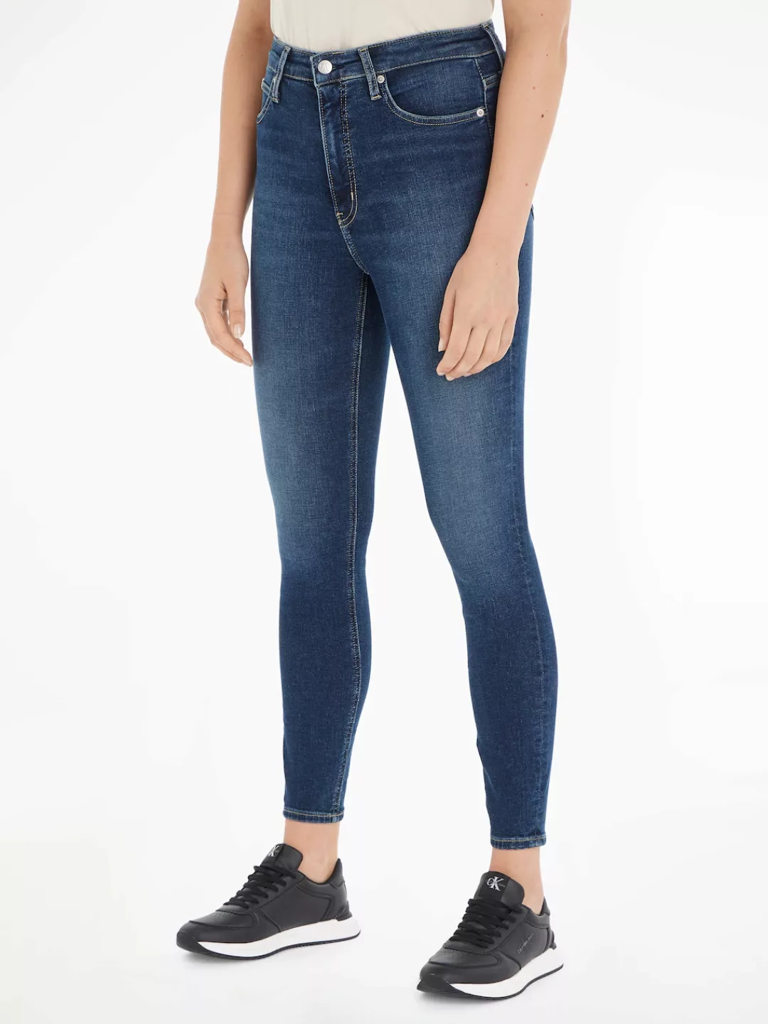 Calvin Klein Jeans Ankle-Jeans "HIGH RISE SUPER SKINNY ANKLE", mit hohem Bu günstig online kaufen