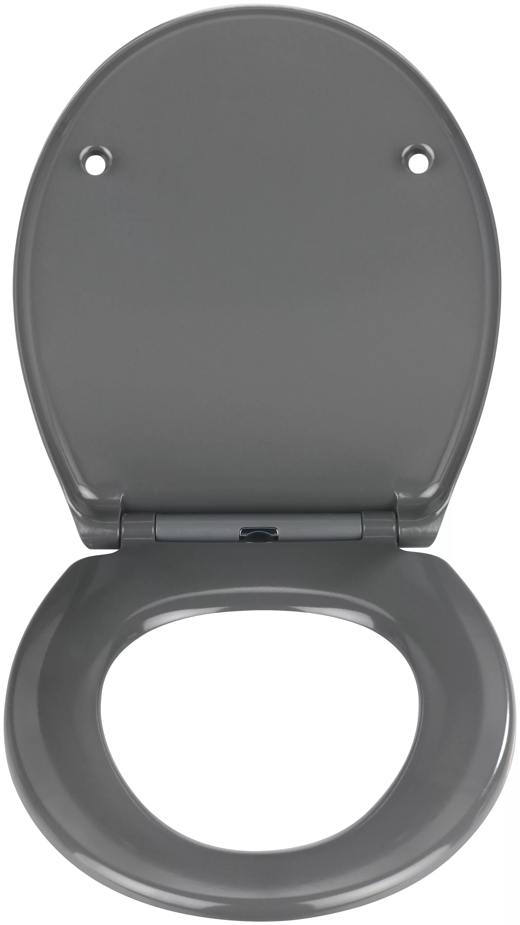 WENKO Premium WC-Sitz Samos Grau, aus antibakteriellem Duroplast mit Absenk günstig online kaufen