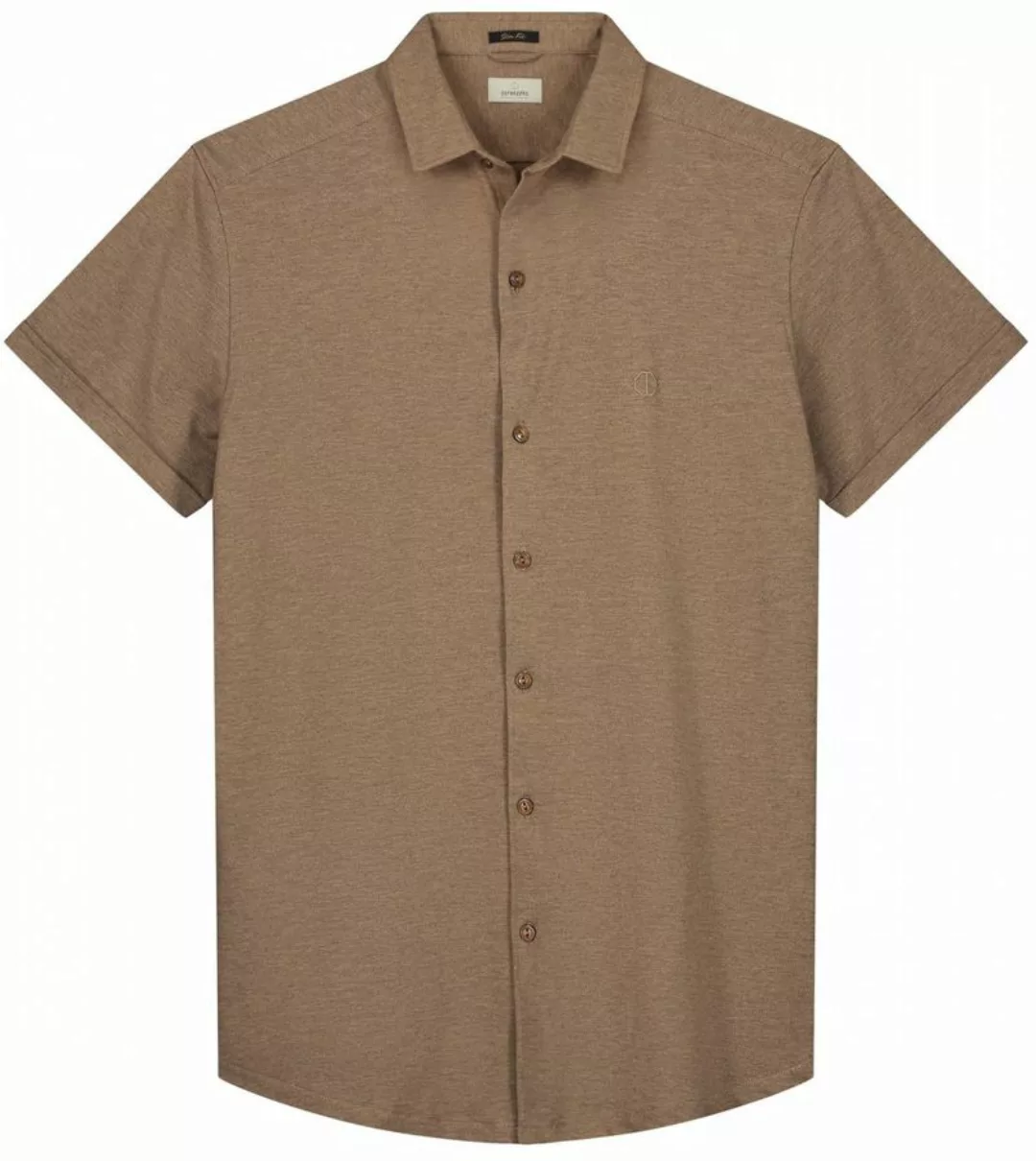 Dstrezzed Short Sleeve Hemd Braun - Größe L günstig online kaufen