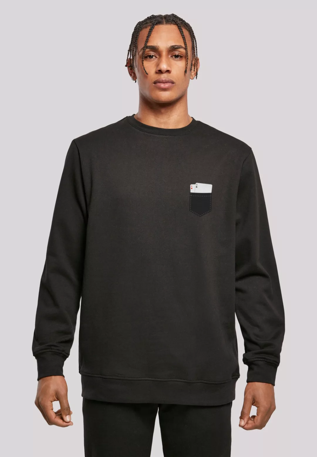 F4NT4STIC Kapuzenpullover "Pocket with Cards", Print günstig online kaufen