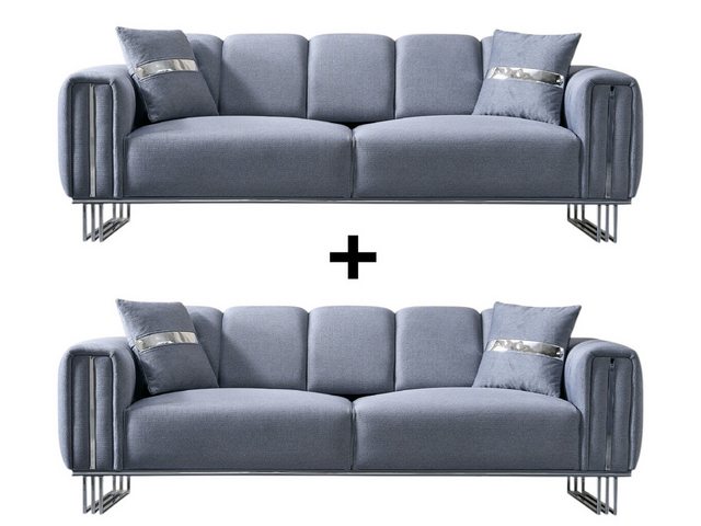 BENEDO MÖBEL Polstergarnitur Punto Sofa Handarbeit Massivholz Hochwertiger günstig online kaufen