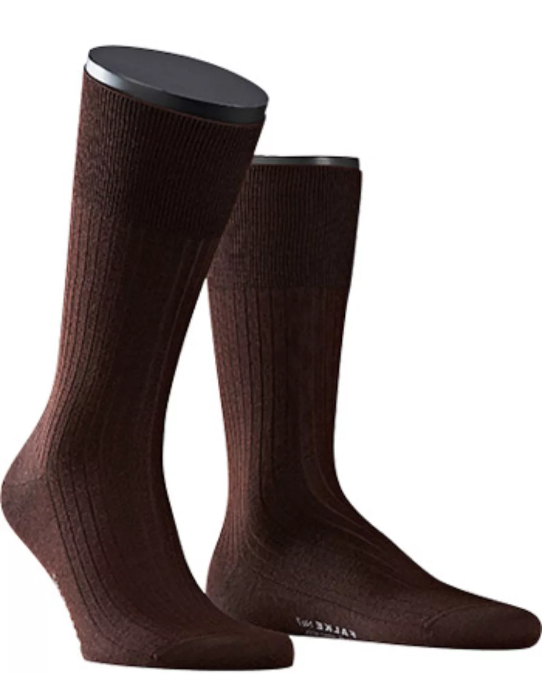 FALKE No. 7 Finest Merino Gentlemen Socken, Herren, 45-46, Braun, Uni, Schu günstig online kaufen