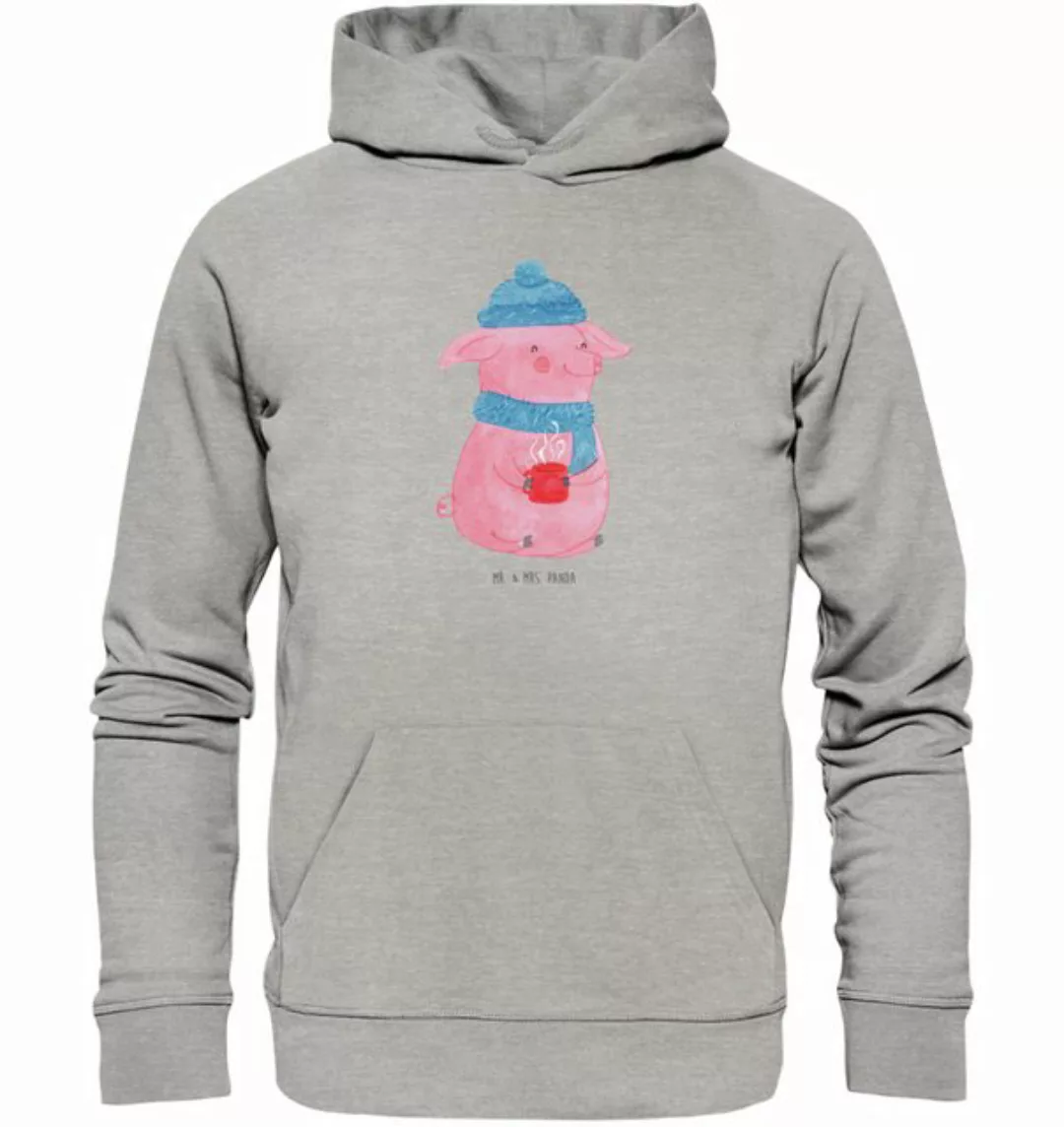 Mr. & Mrs. Panda Hoodie Größe XXL Schwein Glühwein - Heather Grey - Geschen günstig online kaufen